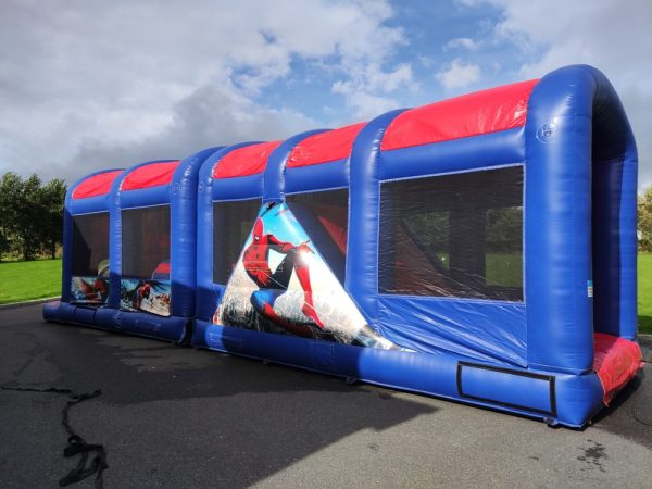 Spiderman Obstacle course kerry bouncy castles