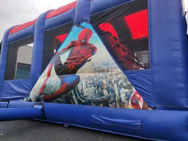 Spiderman Obstacle course kerry bouncy castles