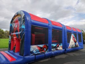 Spiderman Obstacle course kerry bouncy castles