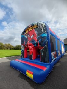 Spiderman Obstacle course kerry bouncy castles