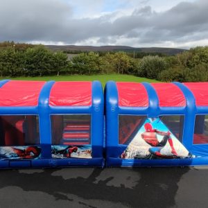 Spiderman Obstacle course kerry bouncy castles