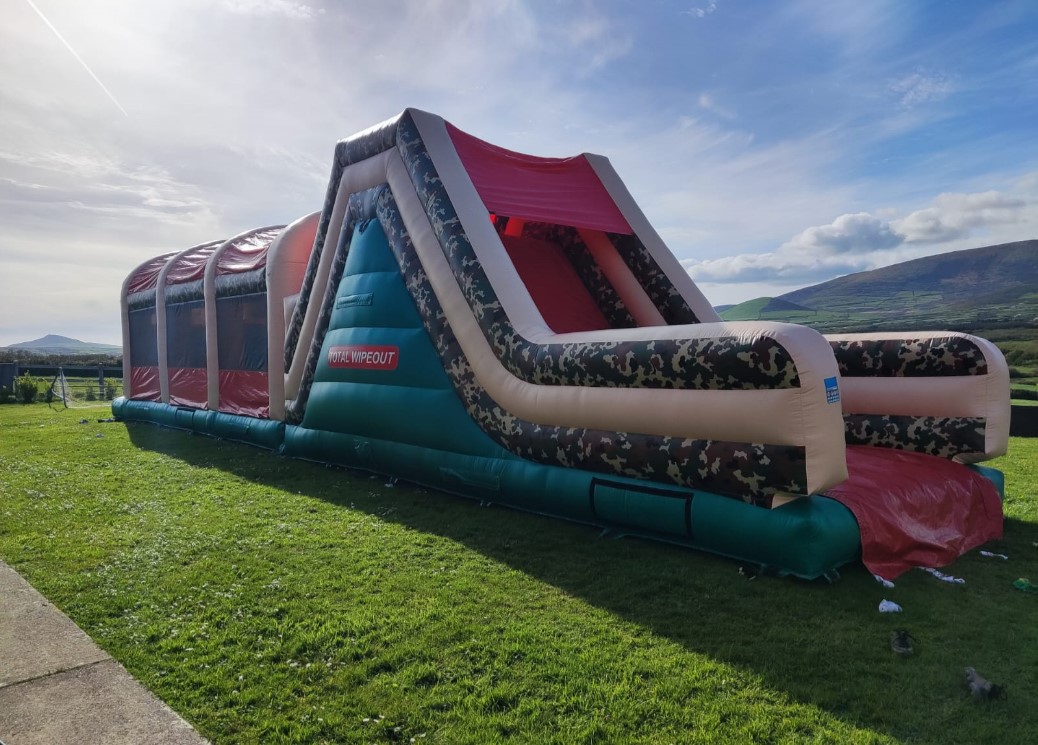 Military Wipeout obstacle course