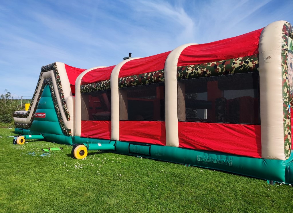 Military Wipeout obstacle course
