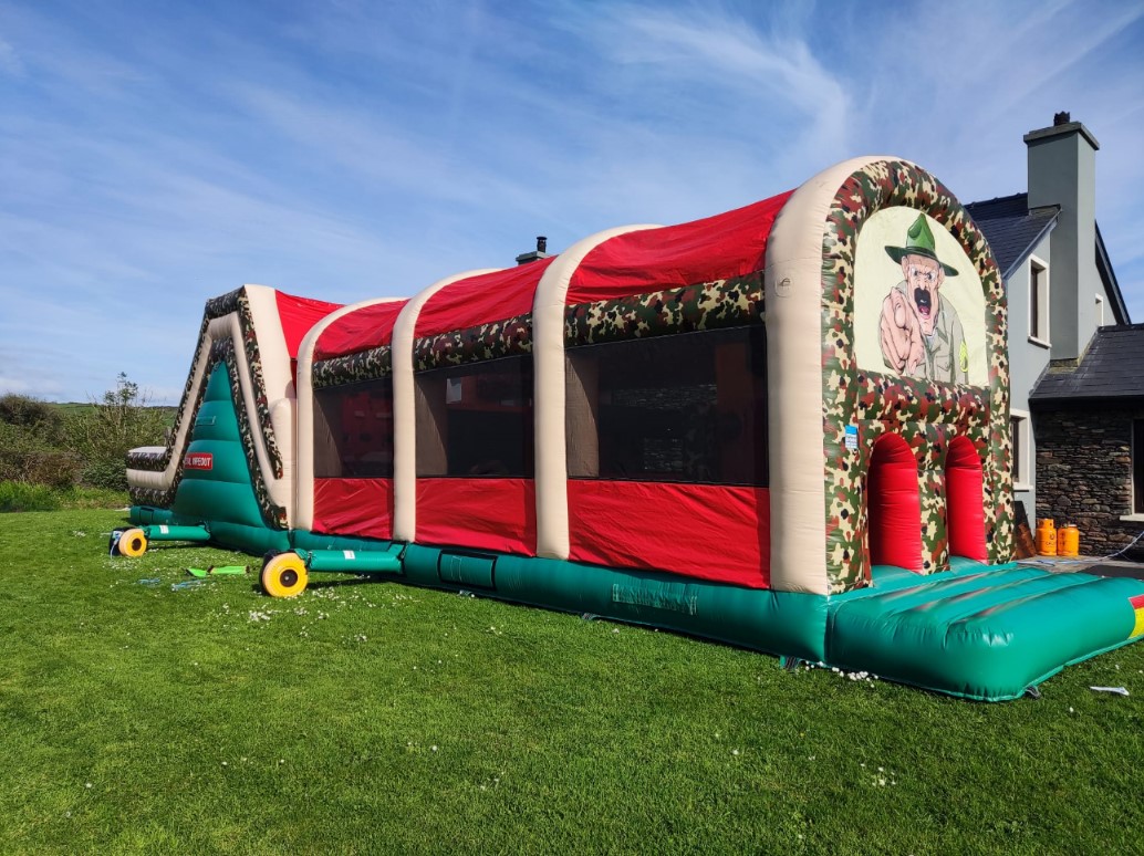 Military Wipeout obstacle course