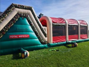 Military Wipeout obstacle course